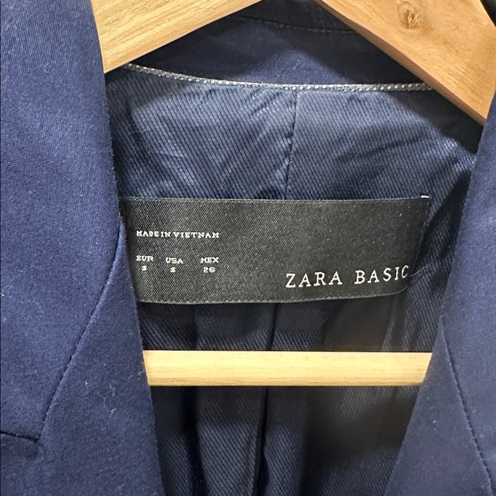 Zara Basic Deep Blue Jacket - Picture 2 of 3